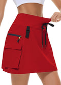 MIVEI Skorts for Woman - Hiking Cargo Skorts with Zipper Pockets, High Waisted Quick Dry Golf Workout, Dressy Casual