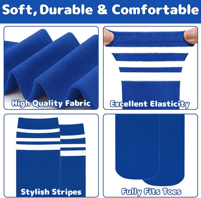 Olreco 1 Pack Toddler Kids Youth Soccer Socks Girls Boys Baseball Socks Youth Knee High Softball Football Accessories Cotton