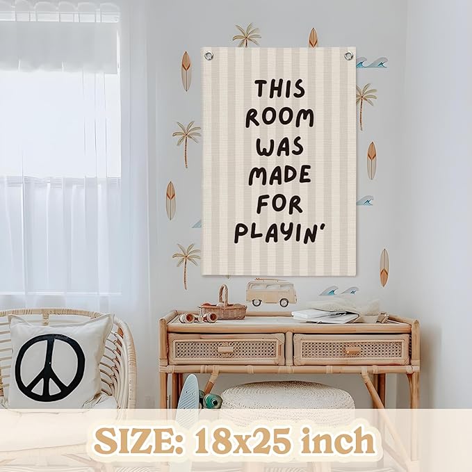 Playroom Decor Wall Banner, This Room Was Made - Image 2