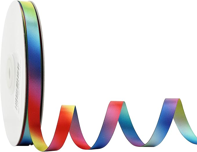 MEEDEE Rainbow Satin Ribbon - Image 2