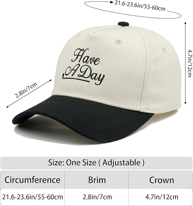 Embroidered Baseball Cap, Cotton Dad Hat, Fun & Heartfelt Stitching, Adjustable Casual Outdoor Hat for Men Women