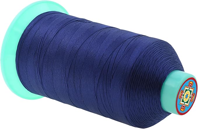 Mandala Crafts Bonded Nylon Thread Navy Blue Heavy Duty Sewing Threads - Image 2