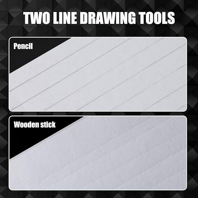 2 Packs Plastic Straight Line Stencil Template - Image 5