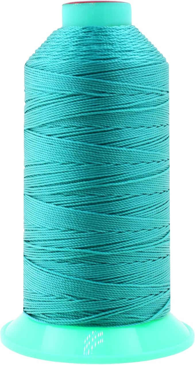 Mandala Crafts Bonded Nylon Thread Turquoise Heavy Duty Sewing Threads by MandalaCrafts