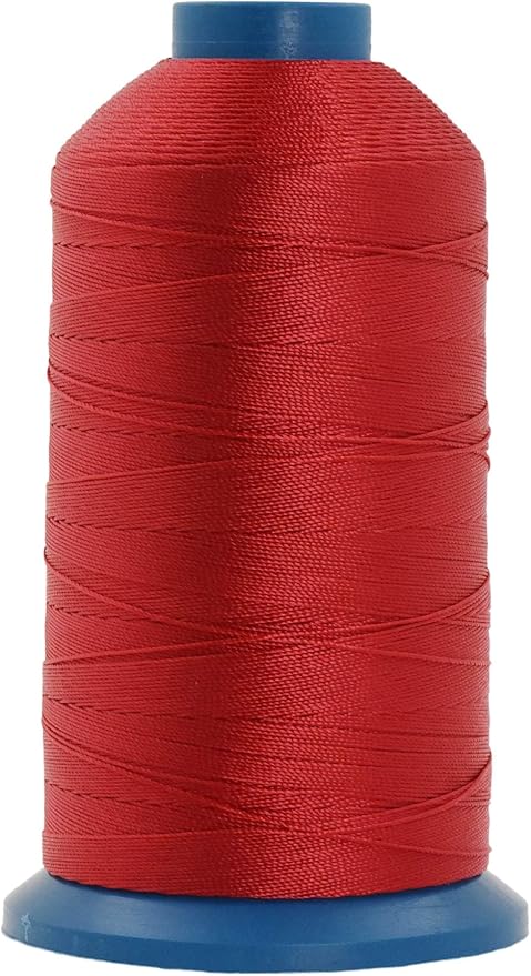 Mandala Crafts Bonded Nylon Thread Red Heavy Duty Sewing Threads by MandalaCrafts