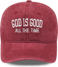 Faith Christian Patriotic Embroidered Baseball Cap, Vintage Cotton Dad Hat for Men Women, Birthday