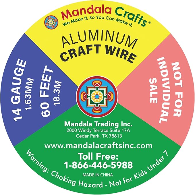 Mandala Crafts 14 Gauge Anodized Aluminum Craft Wire - Image 8