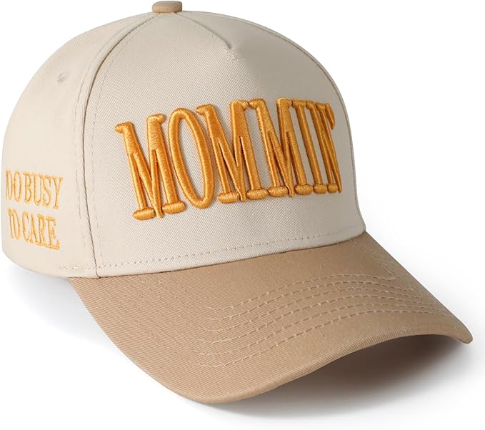 Mommin Hat Womens Trucker Hat for Wife Mothers Day Mom Gifts Vintage Two Tone Adjustable Embroidery Baseball Cap