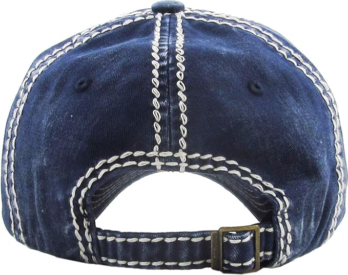 KBETHOS Flag USA America Military Thin Blue Line Thin Red Line Vintage Distressed Baseball Cap Dad Hat Unisex Adjustable…