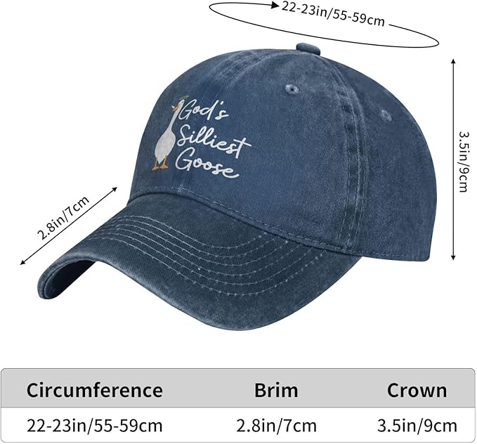 Funny Goose Hat Silly Goose On The Loose Hat Men Baseball Hats Funny Cap