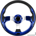 Golf Cart Steering Wheel, Skid Steering Wheel, Universal Golf Cart for Club Car EZGO RXV and TXT, Yamaha, Precedent Tempo, DS