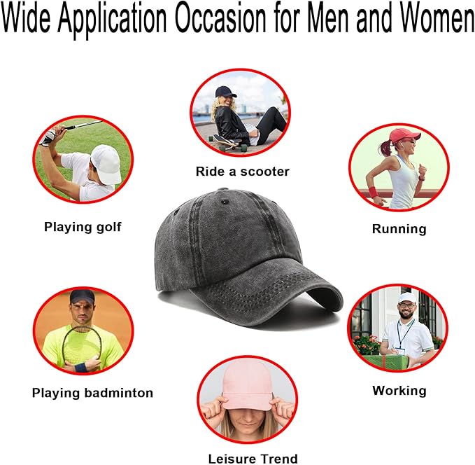 NPQQUAN Original Classic Low Profile Baseball Cap Golf Dad Hat Adjustable Cotton Hats Men Women Unconstructed Plain Cap