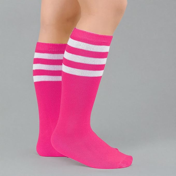 American Trends Kids Toddler Soccer Socks Youth Baseball Softball Football Socks Knee High Accessories for Girls