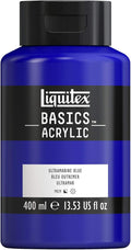 Liquitex BASICS Acrylic Paint, 400ml Bottle, Ultramarine Blue by Liquitex