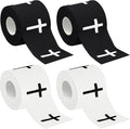 Christian Athletic Sports Tape with Cross Design - 4-Pack Breathable Cotton Wrist Wrap, 2in x 23ft for Soccer, Baseball, Boxing & Gym Training, Inspirational Faith-Based Fitness Accessory