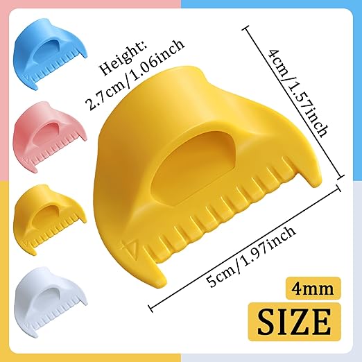 4 PCS 3mm Edge Lock Seam Guide, Mini Sewing Finger Ruler - Image 2