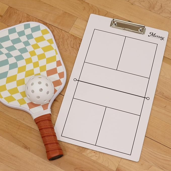 Murray Sporting Goods Dry Erase Coaches Clipboard | Double-Sided Dry Erase White Board