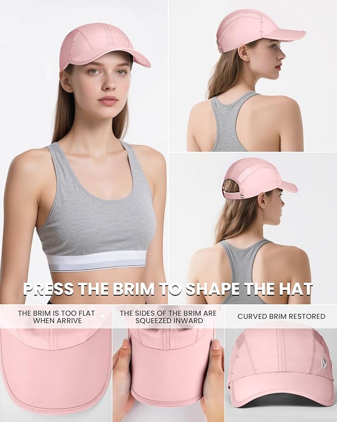 YANIKY Quick-Dry Running Hat for Men & Women Cooling Hat UPF 50+ Thin Baseball Cap Lightweight Breathable Mesh Sport Hats