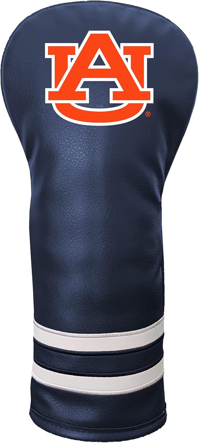 Team Golf NCAA Auburn Vintage Fairway Headcover (Color) - Printed Team Golf NCAA Vintage Fairway Headcover (Printed), Fits All Fairway, Hybrid and Utility Clubs