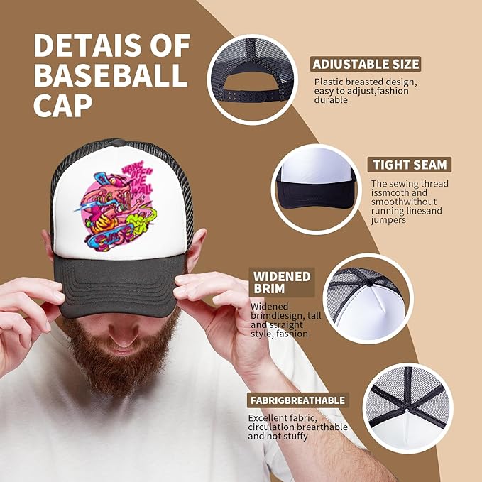 10 Pack of Blank Trucker Hat Bulk Men and Women Hats Bulk DIY Graffiti Mesh Hat Hot Stamping Hats