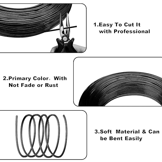 Aluminum Wire, 100 Feet 12 Gauge Bendable Anodized Metal Wire - Image 4