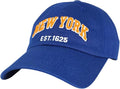 Elidan NY Dad Hat New York EST.1625 Cotton Cap, Adjust Buckle Strap, Unstructured Low-Profile NY Baseball Cap for Men & Women