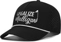 Funny Golf Hats Funny Golf Gifts for Men,Golf Rope Hat for Men,Legalize Mulligans - Black/White