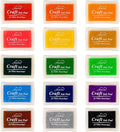 Ink Pad, 15 Colors Finger Washable Stamp Pads by Ancwzoz