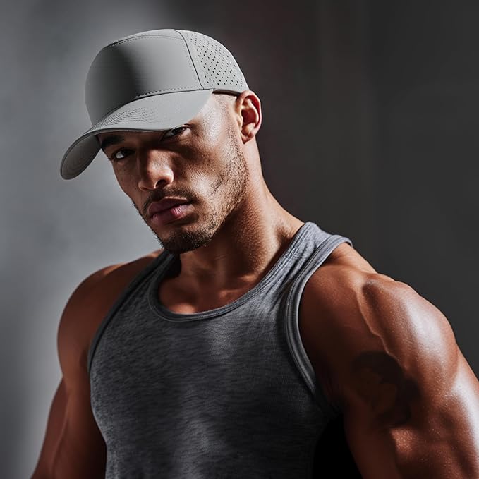 HH HOFNEN Quick Dry Baseball Cap Mesh Snapback Hat Sun and Rain Protection Structured Golf Trucker Hats for Men Women
