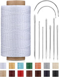 DIUDUS 218 Yards Upholstery Thread, Waxed Leather Thread, Heavy Duty Sewing Kit by Diudus