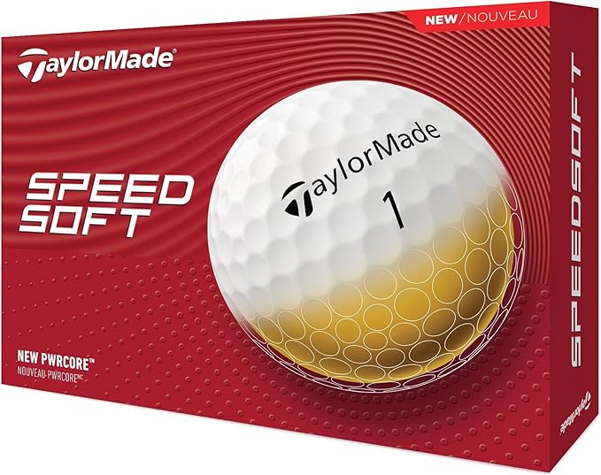 TaylorMade SpeedSoft Golf Balls, Maximum Distance with Ultra-Soft Feel, Perfect for Off The Tee and Around The Green