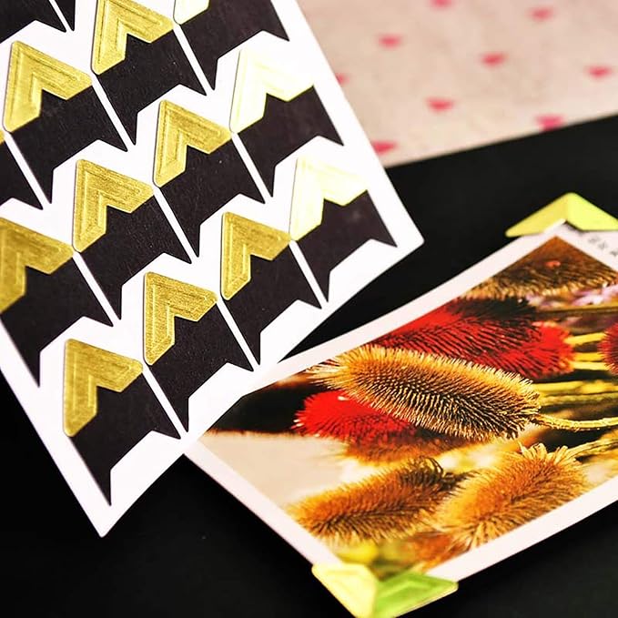 10 Sheet Photo Corners Self Adhesive Photo Foto Corner Stickers - Image 6