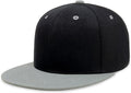 CHOK.LIDS Flat Bill Visor Classic Snapback Hat Blank Adjustable Brim High Top End Trendy Color Style Plain Tone Baseball Cap