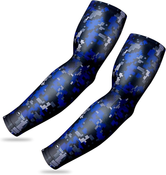 Tough Outdoors Baseball Arm Sleeve Youth & Adults - Compression Arm Sleeves for Kids Boys & Girls Men & Women - Football