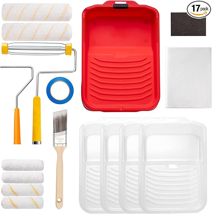 Mister Rui 17-Piece Paint Roller Kit by MisterRui