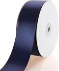 1-1/2 Inch Navy Blue Ribbon, 50 Yards Craft Polyester Satin Ribbon Perfect by Unknown