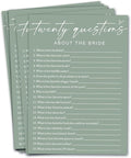 Bridal Shower Games Cards by Wybgno