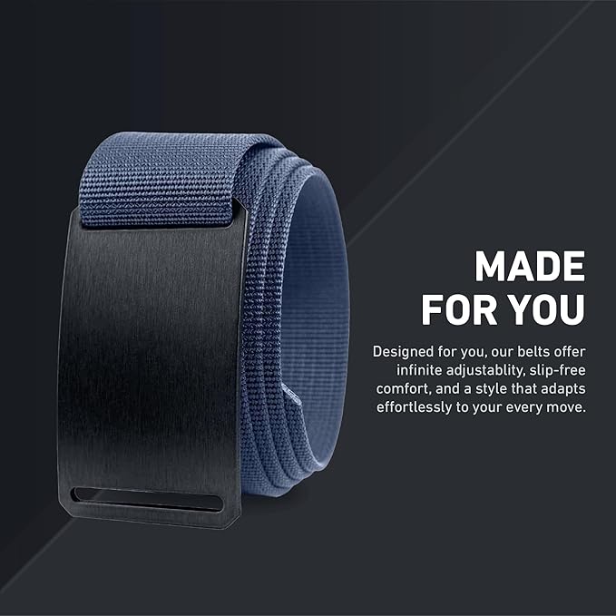 GRIP6 Classic Belt - 1.5-Inch Adjustable Nylon Belts - Versatile Lifestyle and Tactical Belt for Men and Women