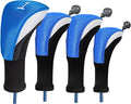 Wood Headcover Golf Club Covers Driver Headcovers Nylon Head Covers Designed to Fit All Woods - 3/4/5/6 Pack/Set Golf Accessories Suitable for Men and Women