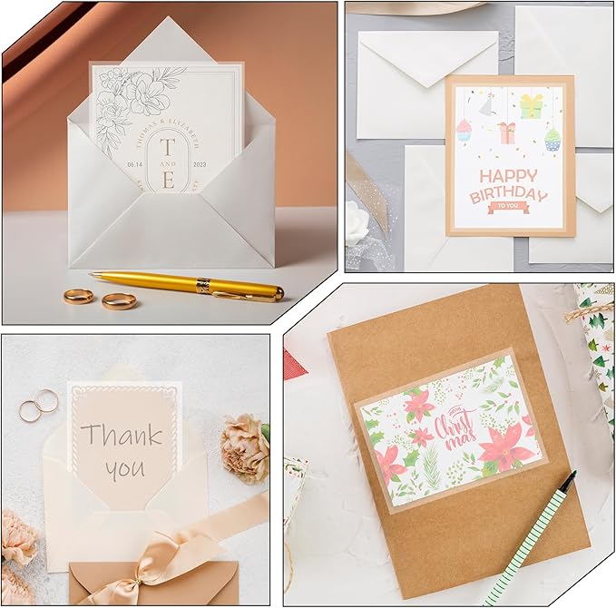 200 Sheets Vellum Paper, Translucent Printable Vellum Tracing Paper, Glassine - Image 5