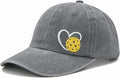 Pickleball Hat for Women Men, Adjustable Embroidered Heart Pickleball Baseball Cap