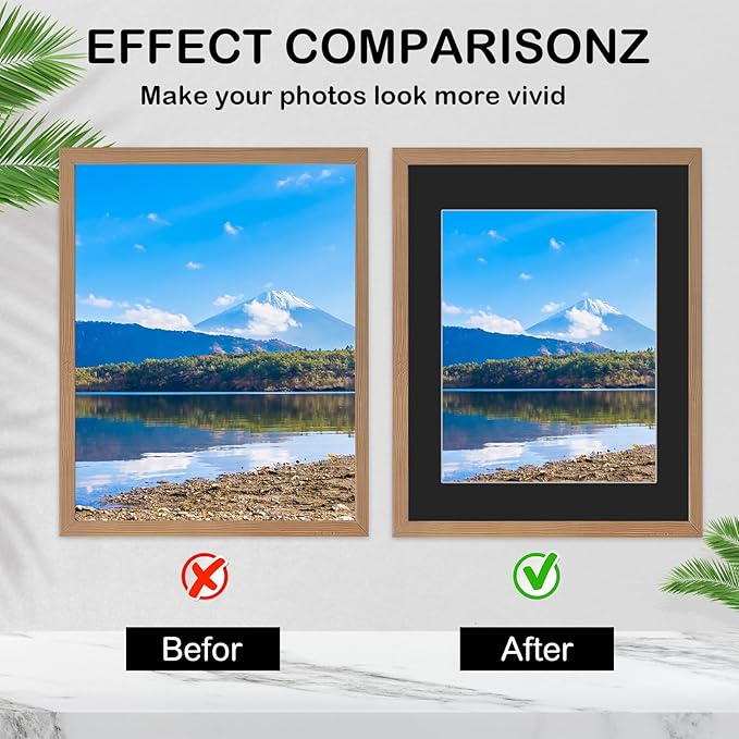 15 Pack 20x16 Black Picture Mats, Frame Mattes - Image 3