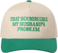 MIRMARU Two-Tone Vintage Canvas Trucker Hats for Men & Women, Adjustable Size Baseball Caps with Trendy Embroidered Design