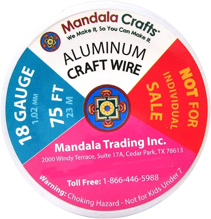 Mandala Crafts 18 Gauge Anodized Aluminum Craft Wire - Image 3