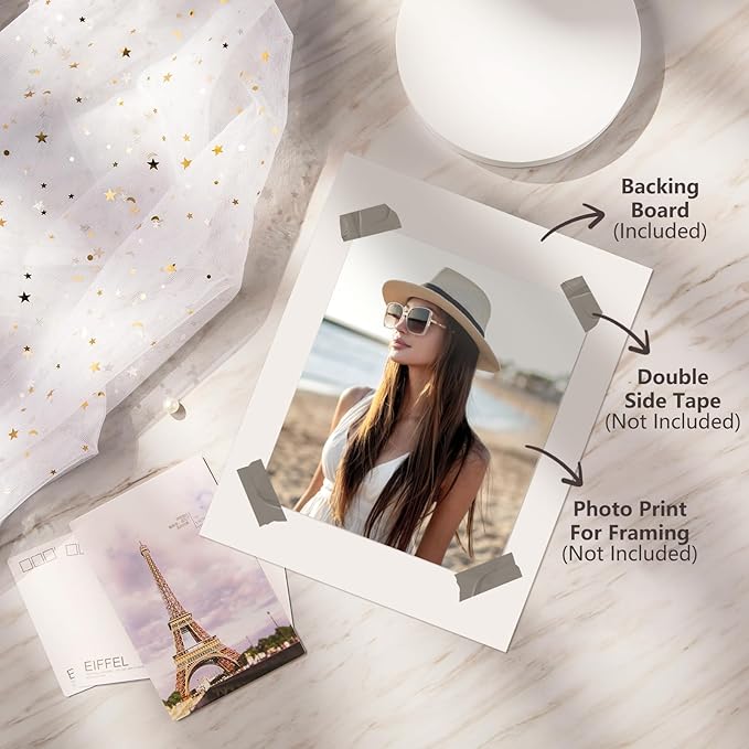 Egofine 14 Pack Mat Board, 11x14 Backing Board, Acid Free White Uncut Mat Board - Image 6