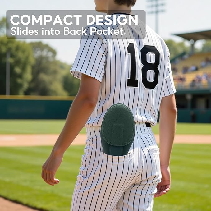 Baseball Sliding Mitt, Youth Ages 6-12 & Teens Adults 12+, Sliding Glove Hand Guard for Baserunning, Hard Shell Ambidextrous Left/Right, Baseball/Softball Compatible, Drip Style