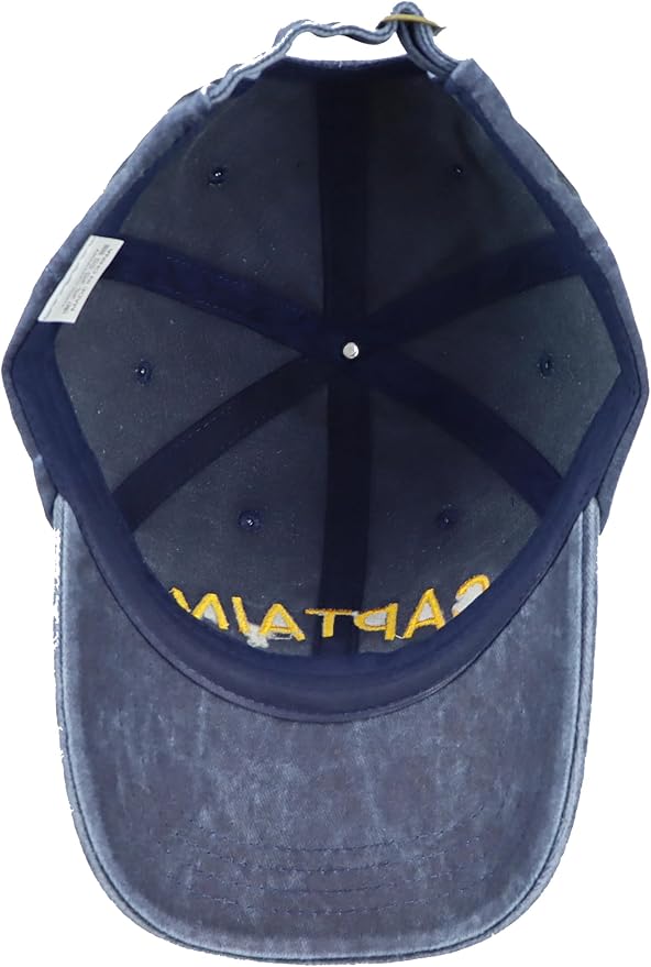 Captain & First Mate Hats for Men Women, 2 Piece Matching Mr and Mrs Boating Baseball Caps