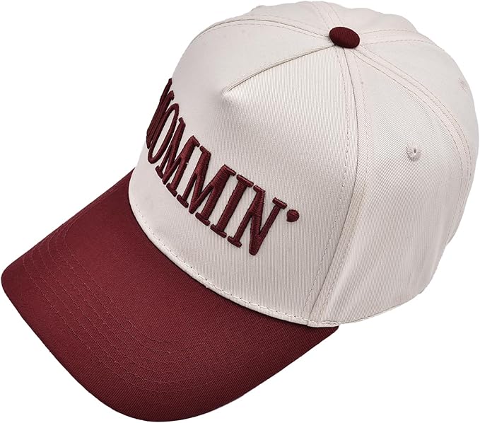 Women’s Mommin Trucker Hat – Vintage Two-Tone Ponytail Baseball Cap, Embroidered Adjustable Hat, Great Gift for Mom & Women