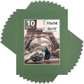 Mat Board Center, 11x14 for 8x10 Basque Green Color Mats by MatBoardCenter