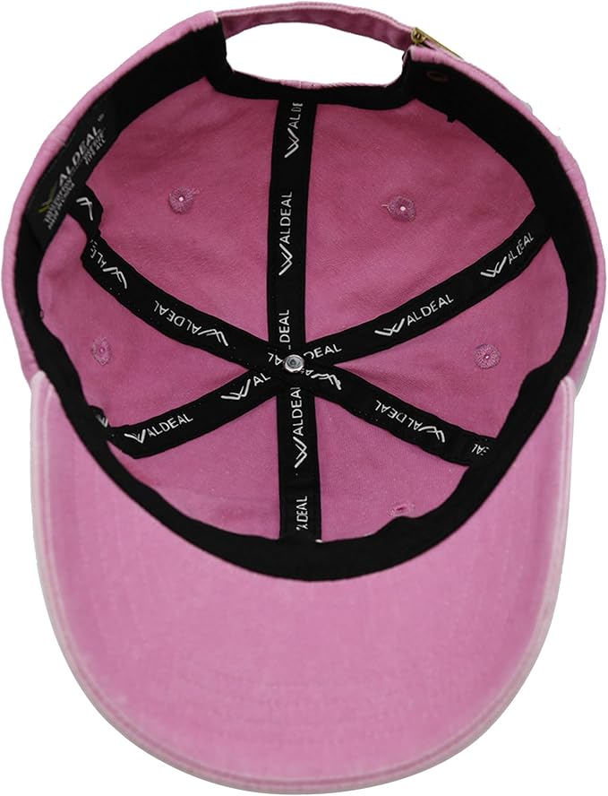 Waldeal Pickleball Hat,Adjustable Embroidered Washed Baseball Cap for Men Women